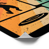 Grappige Disc Golf Speler Cool Vliegende Schijf Sp Poster (Hoek)