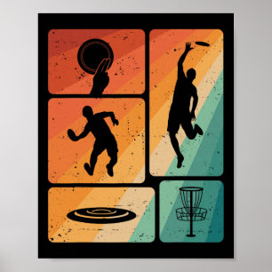 Grappige Disc Golf Speler Cool Vliegende Schijf Sp Poster