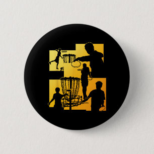 Grappige Disc Golf Speler Cool Vliegende Schijf Sp Ronde Button 5,7 Cm