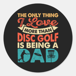 Grappige Disc Golf Speler Frisbee Verjaardag Atlet Ronde Sticker