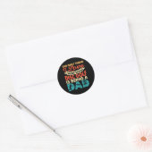 Grappige Disc Golf Speler Frisbee Verjaardag Atlet Ronde Sticker (Envelop)