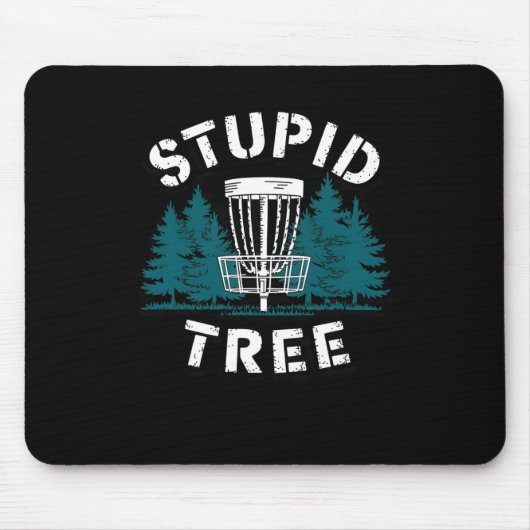 Grappige Disc Golf Speler Stomme Boom Disc Golf _1 Muismat (Voorkant)