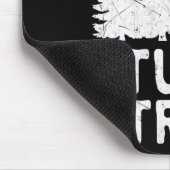 Grappige Disc Golf Stomme Boom Bedrukte Frisbee Go Muismat (Hoek)