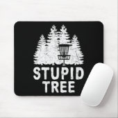 Grappige Disc Golf Stomme Boom Bedrukte Frisbee Go Muismat (Met muis)