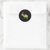Grappige Disc Golf T Rex Kinderen  Ronde Sticker (Tas)