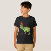 Grappige Disc Golf T Rex Kinderen  T-shirt (Voorkant volledig)