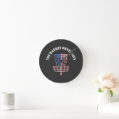 Grappige Disc Golf Ultimate Frisbee liefhebber Ronde Klok (Huis)