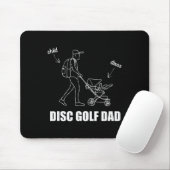 Grappige Disc Golf Vader Kinderwagen Ckpack Kind T Muismat (Met muis)