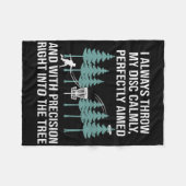 Grappige Disc Golfing Frolfing Grap met Disc Golf  Fleece Deken (Voorkant (Horizontaal))