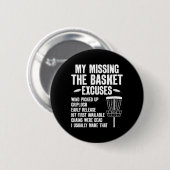 Grappige Discgolf-boom-magneet _1 Ronde Button 5,7 Cm (Voorkant /achterkant)