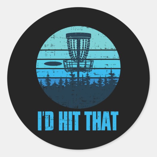 Grappige Discgolf Cadeaus - Frisbee Golf Disc Golf Ronde Sticker (Voorkant)