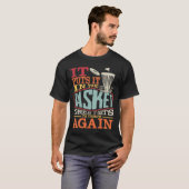Grappige discgolf het zet het in de schets of ande t-shirt (Voorkant volledig)