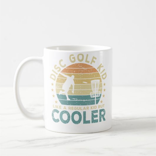 Grappige Discgolf Kind Discgolf Speler Koffiemok (Links)