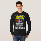 Grappige discgolf outfit t-shirt (Voorkant volledig)
