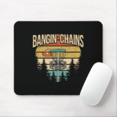 Grappige Discgolf-speler Zegt I Bangin 'Chains Muismat (Met muis)