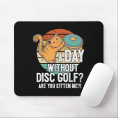 Grappige Discgolf Speler Zegt Ik Vang Met Disc Kit Muismat (Met muis)
