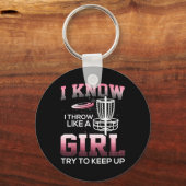 Grappige Discgolf Tee-cadeaus voor Discgolfers Fri Sleutelhanger (Voorkant)