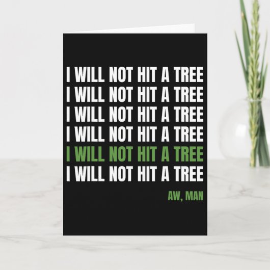 Grappige Discgolf Tee Frisbee Golf Humor, Raak een Kaart (Voorkant)