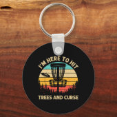 Grappige discgolf voor mannen vrouwen discgolfspel sleutelhanger (Voorkant)