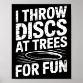 Grappige discgolfbaan poster (Voorkant)