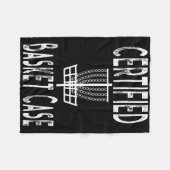 Grappige Discgolfspeler Gecertificeerd Mandje Case Fleece Deken (Voorkant (Horizontaal))