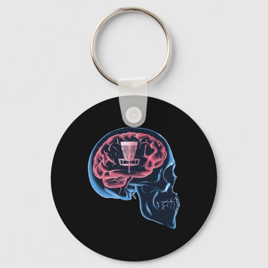 Grappige Discgolfspeler Hersen Disc Golf Sport  Sleutelhanger (Voorkant)