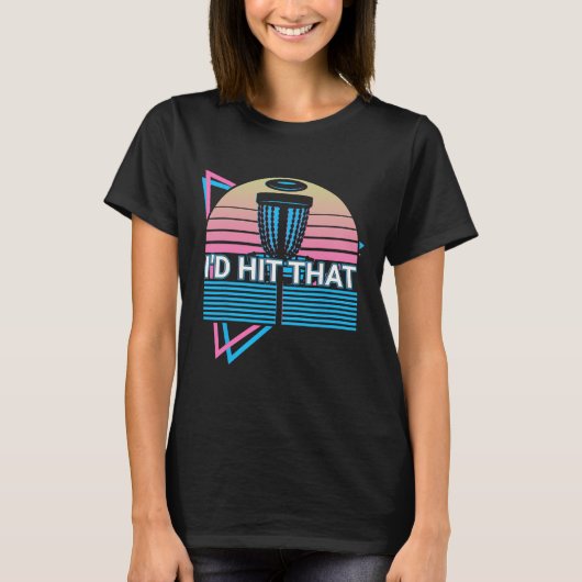 Grappige Discgolfspeler Retro Die Sloeg Ik T-shirt (Voorkant)