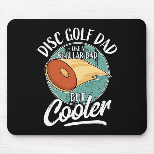Grappige Discgolfspeler Zegt Vader Papa Ik Disc Muismat (Voorkant)