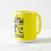 Grappige DIY Fix It Reparatie Mok (Voorkant rechts)