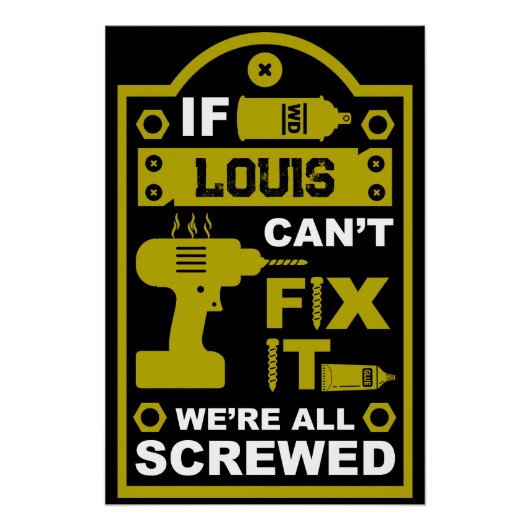 Grappige DIY Fix It Reparatie Perfect Poster (Voorkant)