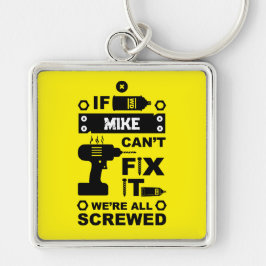 Grappige DIY Fix It Reparatie Sleutelhanger