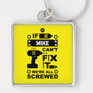 Grappige DIY Fix It Reparatie Sleutelhanger