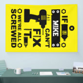 Grappige DIY Fix It Reparatie Spandoek (Beurs)