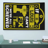 Grappige DIY Fix It Reparatie Spandoek (Beurs)