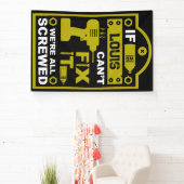 Grappige DIY Fix It Reparatie Spandoek (Insitu)