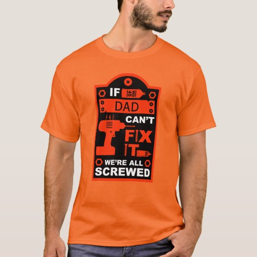 Grappige DIY Fix It Reparatie T-shirt (Voorkant)