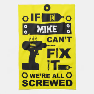Grappige DIY Fix It Reparatie Theedoek