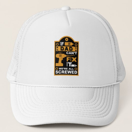 Grappige DIY Fix It Reparatie Trucker Pet (Voorkant)