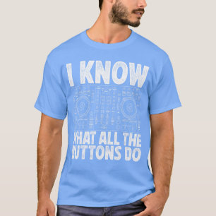 Grappige DJ voor mannen vrouwen muziekproducent da T-shirt