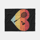 Grappige Dminton Shuttle Voor Mannen Vrouwen  Retr Fleece Deken (Voorkant (Horizontaal))