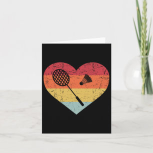 Grappige Dminton Shuttle Voor Mannen Vrouwen Retr Kaart