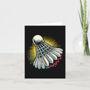 Grappige Dminton Speler Liefde Shuttle Design 22  Kaart