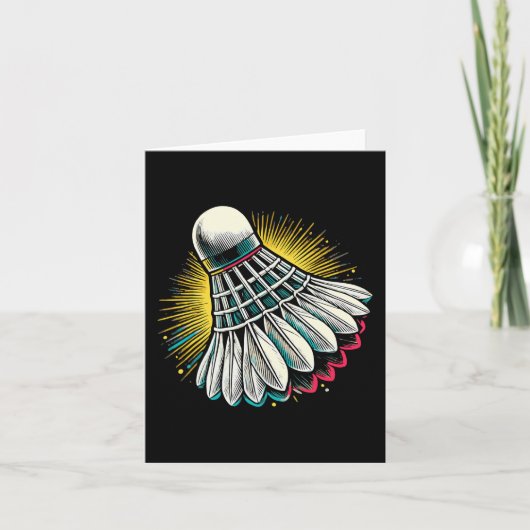 Grappige Dminton Speler Love Shuttle Design 22 Kaart (Voorkant)