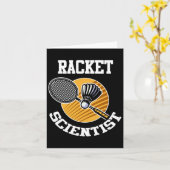 Grappige Dminton Speler Shirt Racket Scientist Dmi Kaart (Gele Bloem)