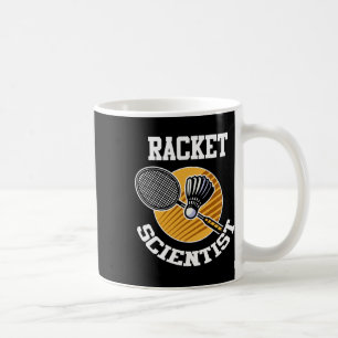 Grappige Dminton Speler Shirt Racket Scientist Dmi Koffiemok