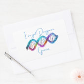 Grappige DNA Helix Rechthoekige Sticker (Envelop)