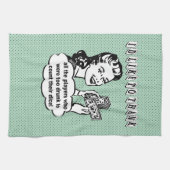 Grappige dobbelstenen - ik wil bedanken theedoek (Horizontaal)