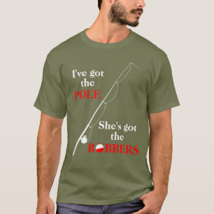 Grappige dobbers voor vissen t-shirt