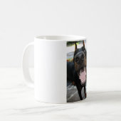 Grappige Dobermann Koffiemok (Voorkant links)