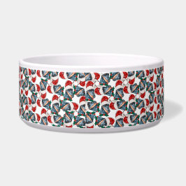 Grappige Dobermann Naam Kerstpatroon Voerbakje